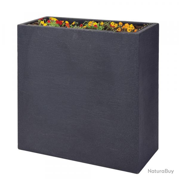 Pot de fleurs anthracite 60x26x60cm