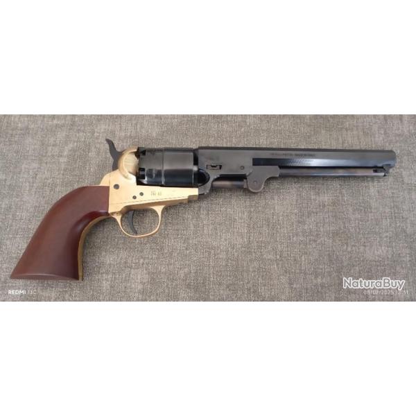 REVOLVER POUDRE NOIRE 1851 NEUF JAMAIS  TIR CROSSE BOIS ANNE 2022 CAL 44.vendu AVEC  50 boulets.