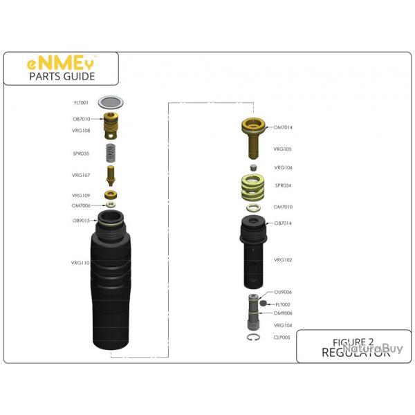 Oring for Adjuster Screw VRG104 - Gog Enmey