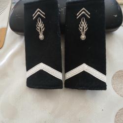 Paire de galons militaires de gendarmerie