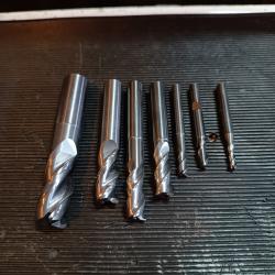 Lot fraises carbure monobloc professionnelles lot 3