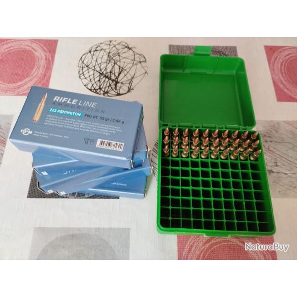 Munitions 222 remington marque Partizan