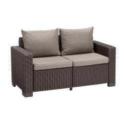 Canapé extérieur Keter California 2 places marron