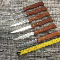 6 couteaux côte à l'os « Albert de Thiers « 