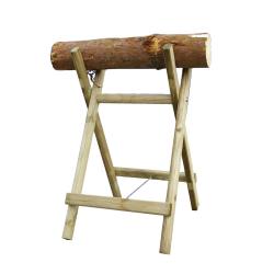 Chevalet de sciage en bois naturel