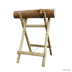 Chevalet de sciage en bois naturel