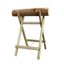 Chevalet en bois naturel pour sciage