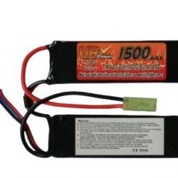 BATTERIE LI-PO 7.4V 1500MAH 2 STICKS (GARDEMAIN)