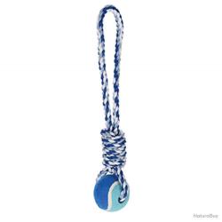 Jouet chien corde/ballon 32x8x7cm