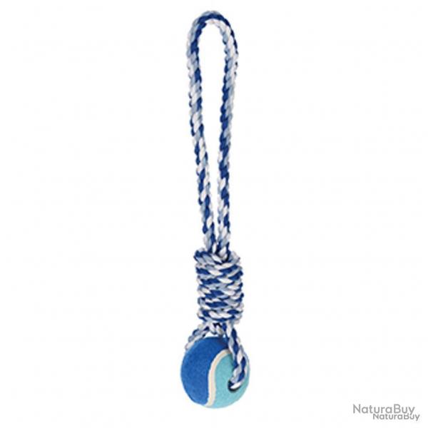 Jouet chien corde/ballon 32x8x7cm