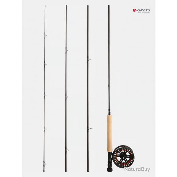 Combo mouche greys Cruise 9ft line 8 4 brins