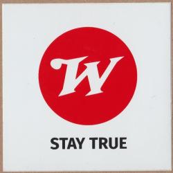 Winchester sticker carré ( STAY TRUE)