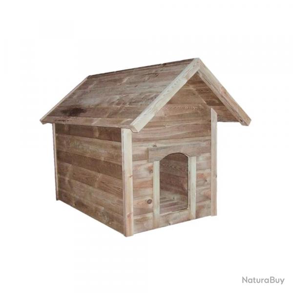 Niche pour grand chien en pin trait autoclave 115x80x106 cm