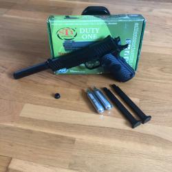 STI DUTY ONE blowback co2 noir ASG + 1 chargeur + 1 silencieux