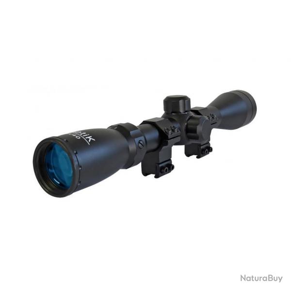 Lunette de tir VEOPTIK 3-9x40 AVEC montage Pour carabine  plomb et 22lr