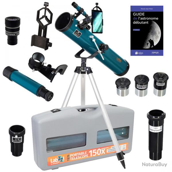 Pack Tlescope Astrophotographie Levenhuk LabZZ TK76 avec Zoom, Valise, Guide illustr et accessoir