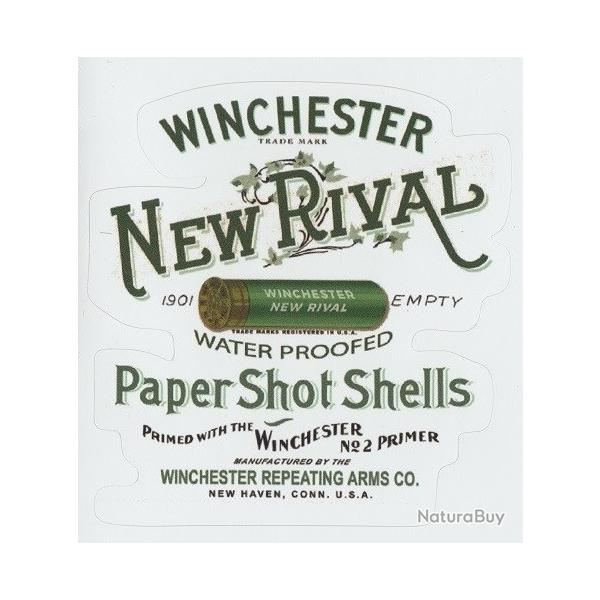 Winchester " New Rival " Autocollant