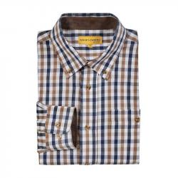 Chemise Verney Carron Nancay Bleu/Marron Jaune 4XL