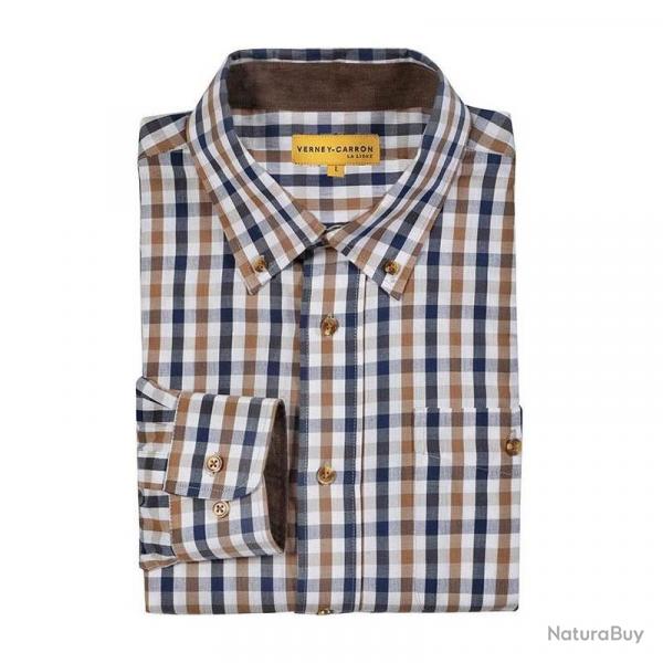 Chemise Verney Carron Nancay Bleu/Marron Jaune 4XL
