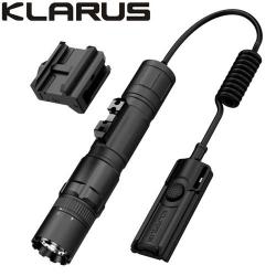 Lampe tactique Klarus GL6 1600 Lumens rechargeable USB-C + Support Picatinny + TRC1