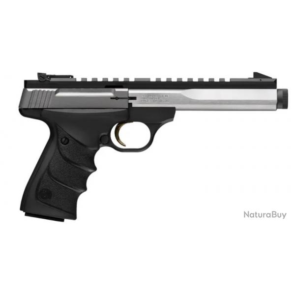 Pistolet BROWNING cal.22lr buck mark contour stainless supressor ready 5.9"