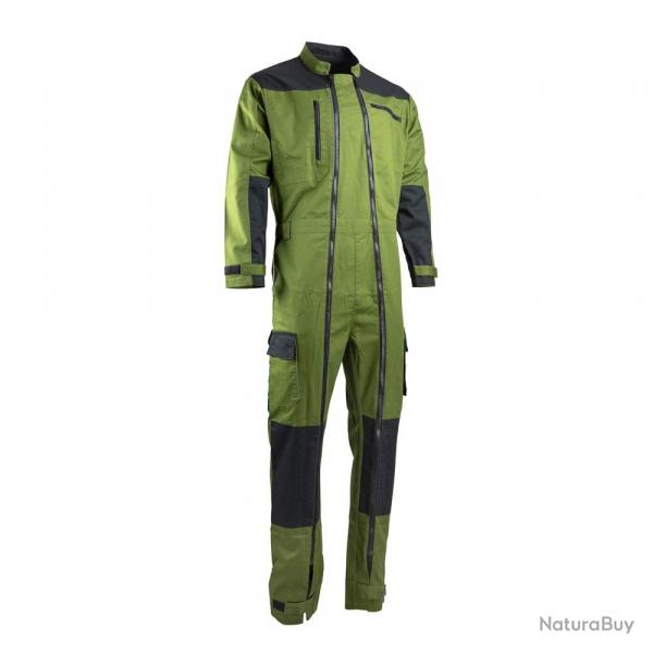 Combinaison de travail double Zip Trident verte