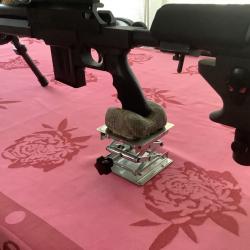 Support de tir inox réglable