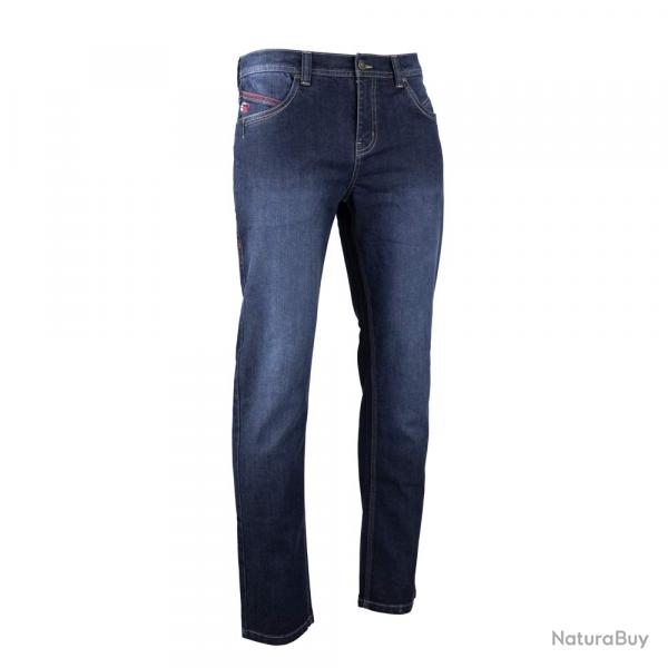 Jeans Roller Stretch 5 poches coton Bleu denim fonc