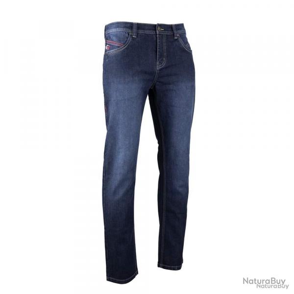 Jeans Roller Stretch 5 poches coton Bleu denim fonc