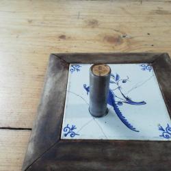 Cartouche en laiton ancienne