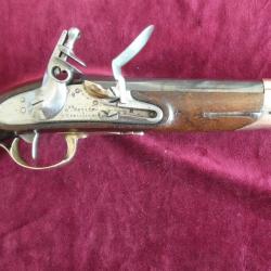 Beau pistolet de garde du corps du roi Mle 1816 de la Mre Rle de VERSAILLES de la Cie de NOAILLES