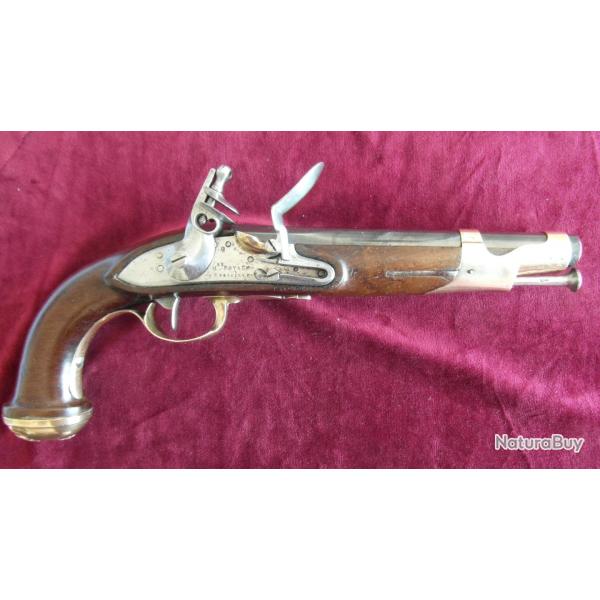 Beau pistolet de garde du corps du roi Mle 1816 de la Mre Rle de VERSAILLES de la Cie de NOAILLES