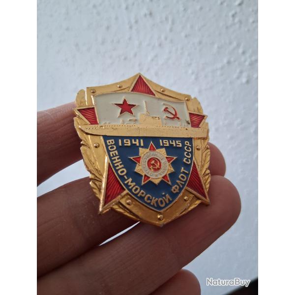 INSIGNE PIN'S COMMMORATIF "VMF MARINE SOVIETIQUE 1941-1945" URSS CCCP