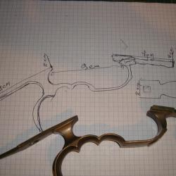 PONTET A VOLUTE POUR ARMES DE TIR ANCIENNE