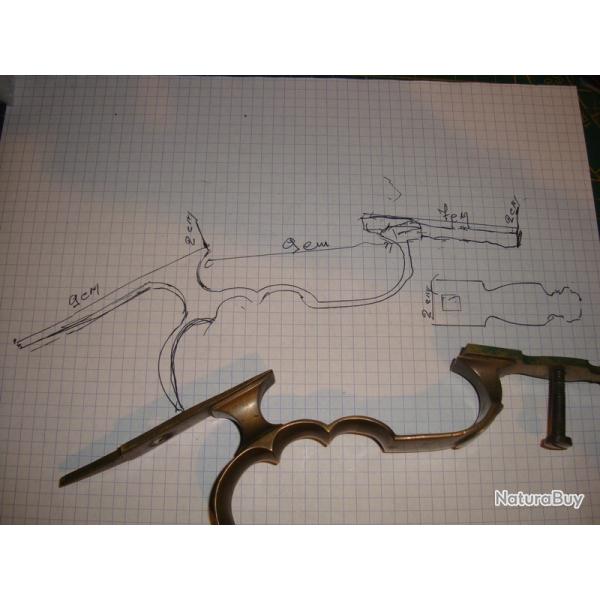 PONTET A VOLUTE POUR ARMES DE TIR ANCIENNE