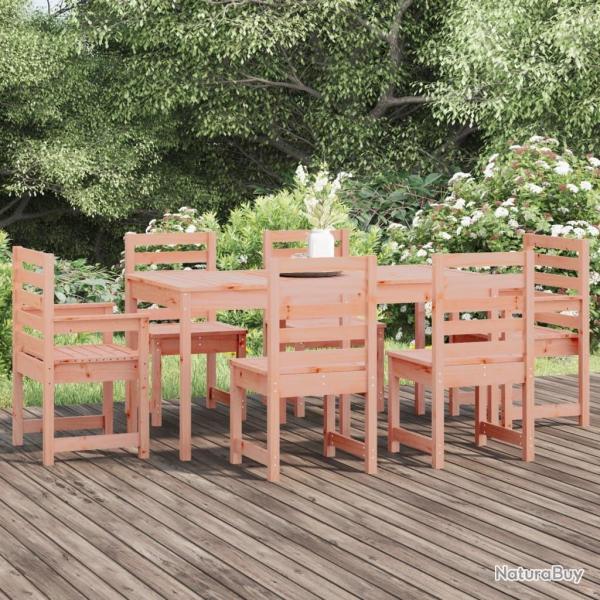 Ensemble  manger de jardin 7 pcs bois massif Douglas