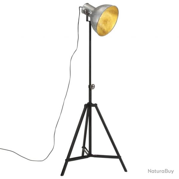 Lampadaire 25 W argent vintage 61x61x90/150 cm E27
