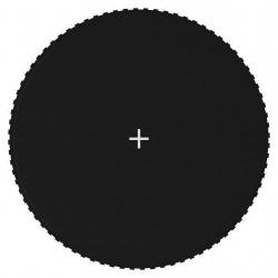 Tapis de saut Tissu Noir pour trampoline rond de 4,27 m