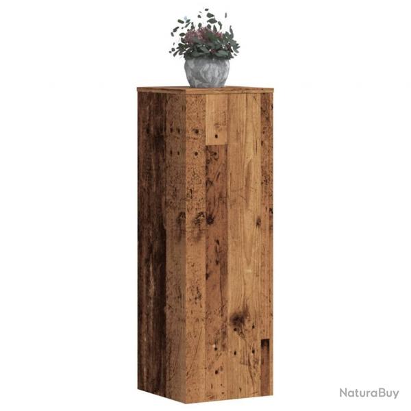 Supports pour plantes 2 pcs vieux bois bois d'ingnierie