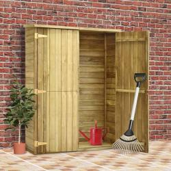 Abri à outils de jardin 123x50x171 cm Pinède imprégnée
