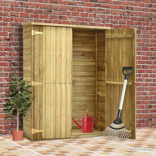 Abri  outils de jardin 123x50x171 cm Pinde imprgne