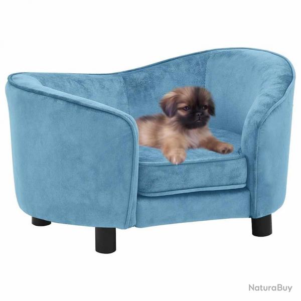 Canap pour chien Turquoise 69x49x40 cm Peluche