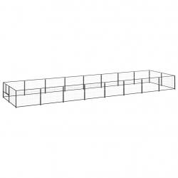 Chenil Noir 16 m² Acier