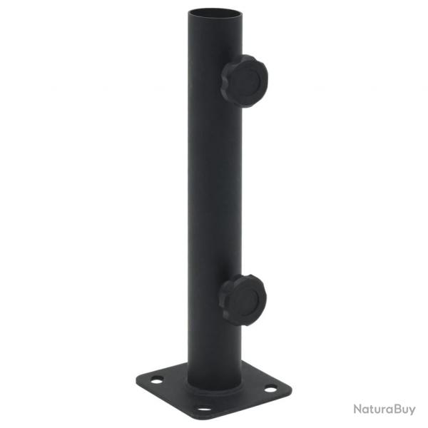 Base de parasol pour mt 32/34/38 mm noir mat acier