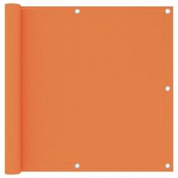 Écran de balcon Orange 90x600 cm Tissu Oxford