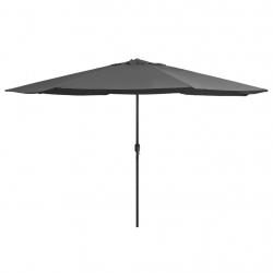Parasol de jardin avec mât en métal 390 cm anthracite