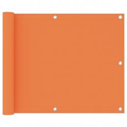 Écran de balcon Orange 75x400 cm Tissu Oxford