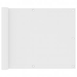 Écran de balcon Blanc 75x400 cm Tissu Oxford
