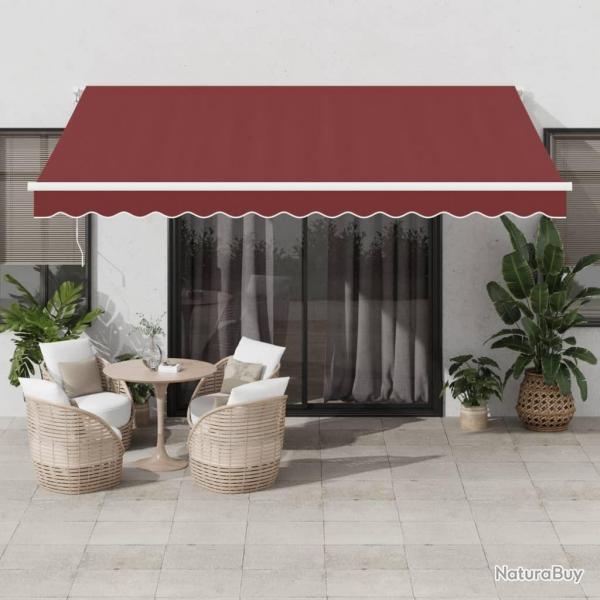 Auvent manuel rtractable bordeaux 400x300 cm