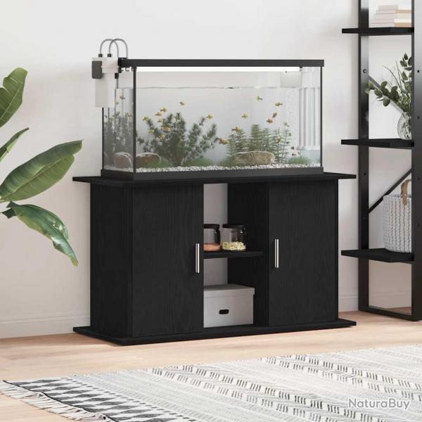 Support d'aquarium chne noir 101x41x58 cm bois d'ingnierie